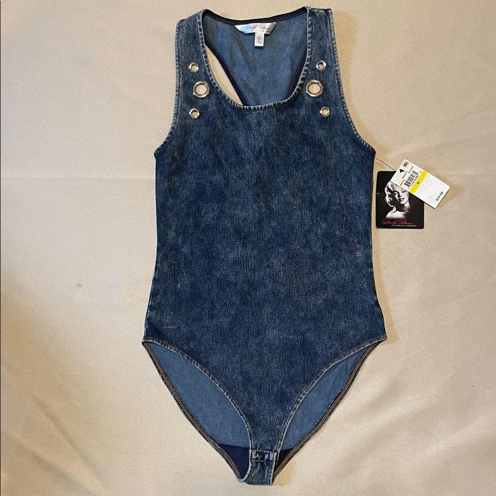 Marilyn Monroe Denim  Bodysuit
